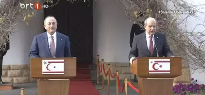 Çavuşoğlu:''Egemen eşitlik varsa o zaman iki devlet de olabilir''