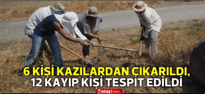 Yılın İlk 4 Ayında Kayıp Şahıslar Komitesi Tarafından 6 Kişi Kazılardan Çıkarıldı, 12 Kayıp Kişi Tespit Edildi