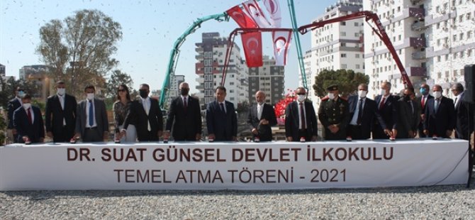 3. Suat Günsel Devlet İlkokulu’nun temeli, bugün Gazimağusa’da atıldı