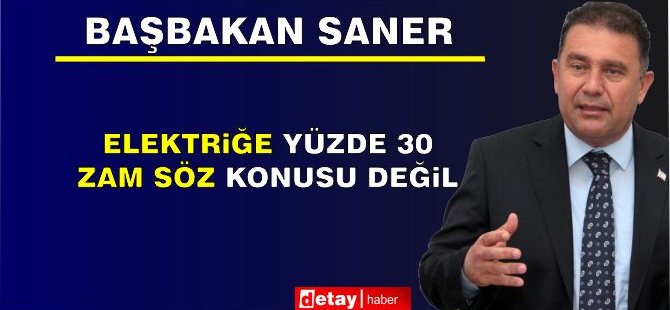Saner: Elektriğe Yüzde 30 Zam Söz Konusu Değil. - Vimarsana News