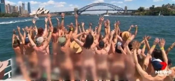 Çıplaklarla dolu geminin ilk yolculuğu tartışma başlattı