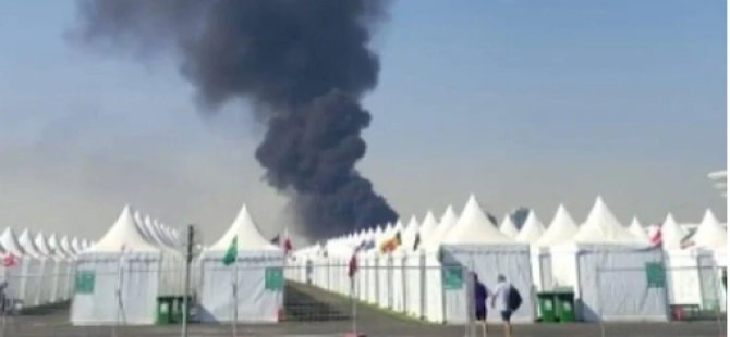 Katar’da Dünya Kupası’nı izlemeye gelen taraftarların kaldığı yerde yangın çıktı