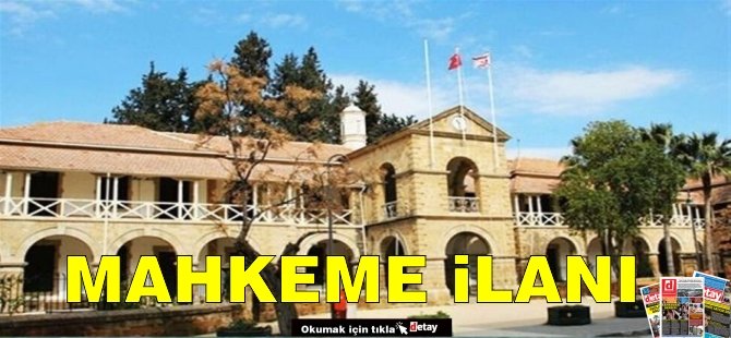 Mahkeme ilanı