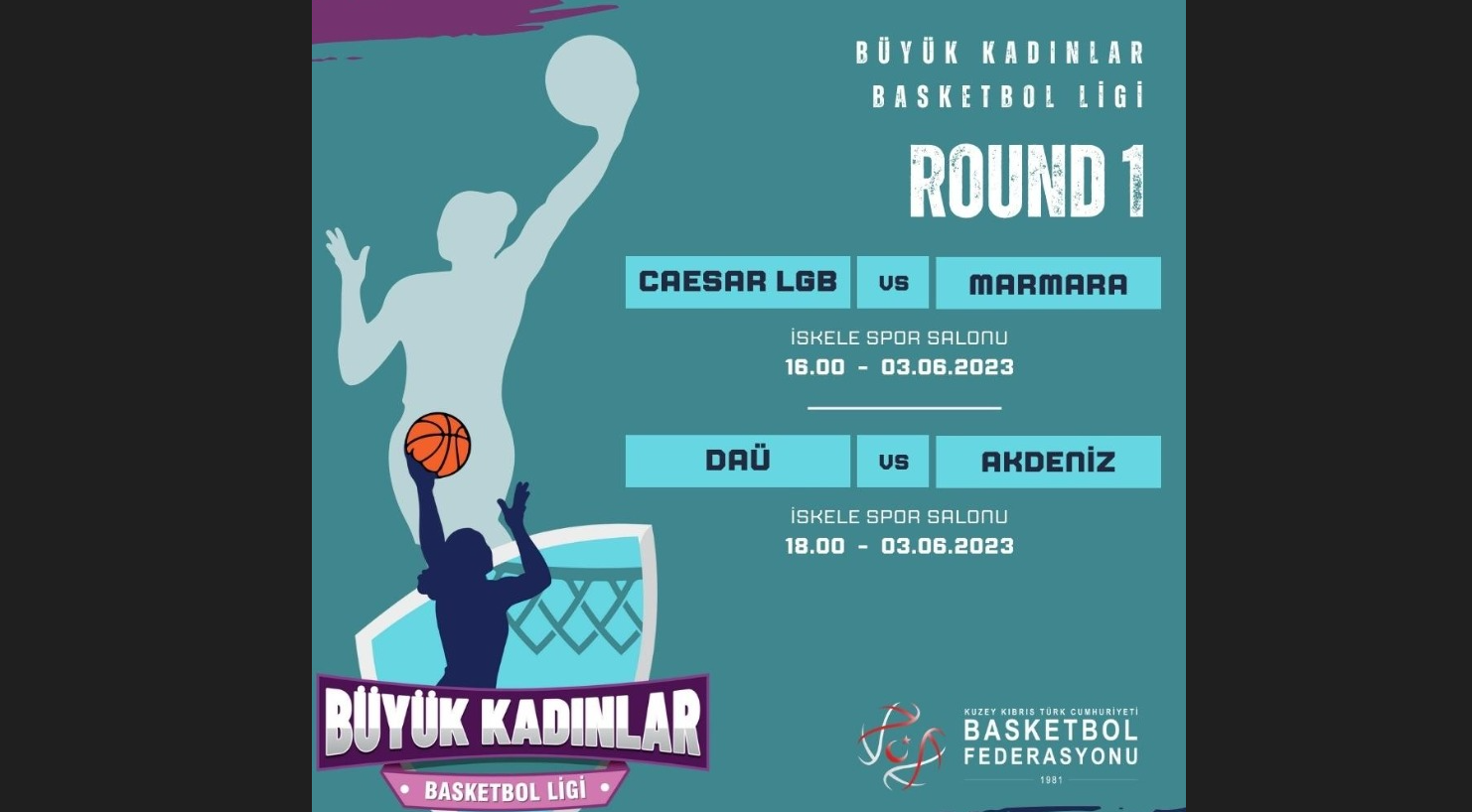 Basketbol Büyük Kadınlar Ligi Cumartesi İskele’de başlıyor