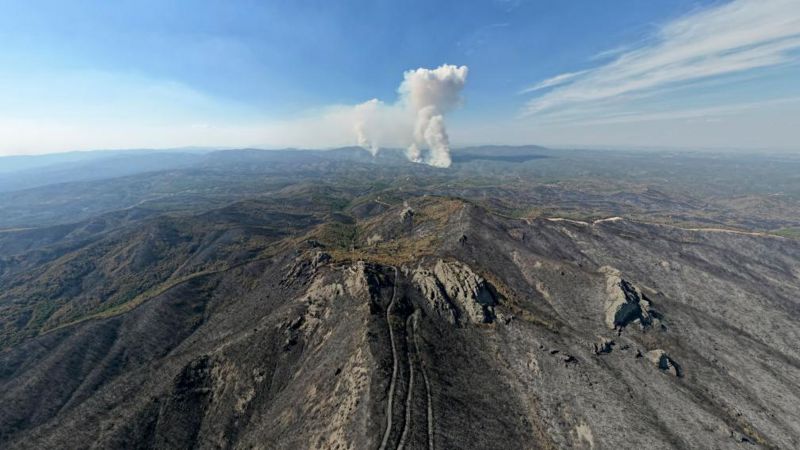 Yunanistan'ın Meriç Bölgesi 11 gündür yanıyor, New York büyüklüğünde bir alan kül oldu
