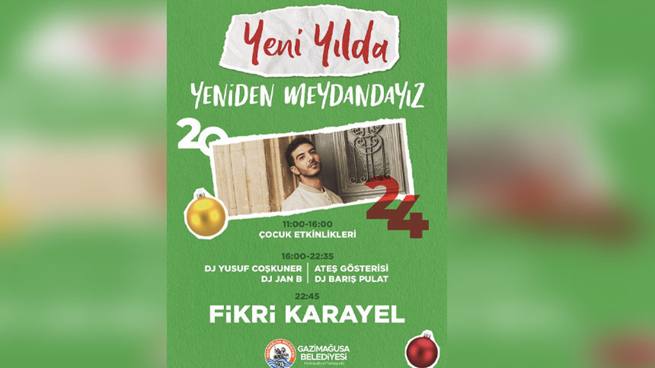 Gazimağusa Belediyesi yeni yılı etkinliklerle karşılayacak