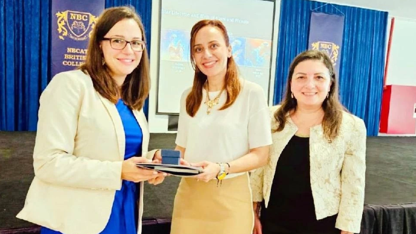 NBC Lefkoşa Kampüsü’ne NASA’dan ilham veren ziyaret: Dr. Alex Lockwood’dan uzay ve teleskop sunumu