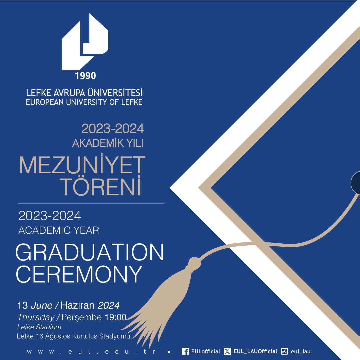 LAÜ, 31. Dönem Mezuniyet Törenini 13 Haziran’da Kutluyor