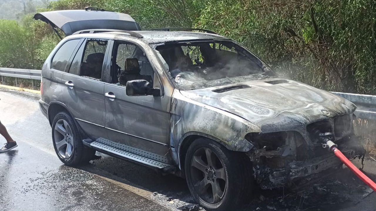 Araç yangınının nedeni belli oldu