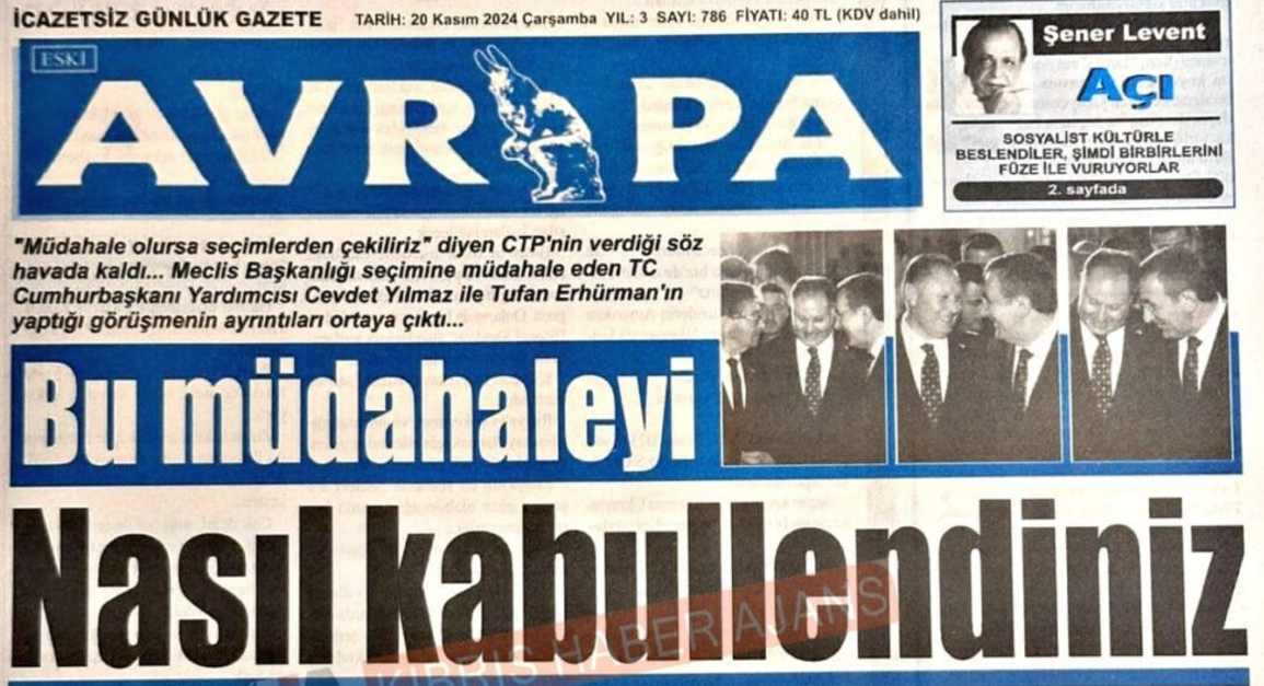 Avrupa Gazetesi'nden Şok İddia.. Erhüman ve Cevdet Yılmaz Ne konuştu?