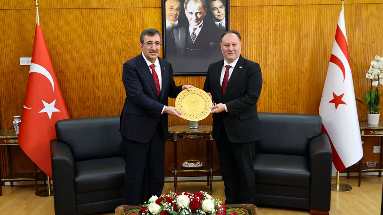 Meclis Başkanı Öztürkler, TC Cumhurbaşkanı Yardımcısı Yılmaz’ı kabul etti