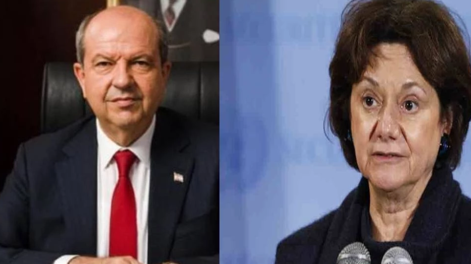 Ersin Tatar ve Rosemary DiCarlo görüşmesi başladı