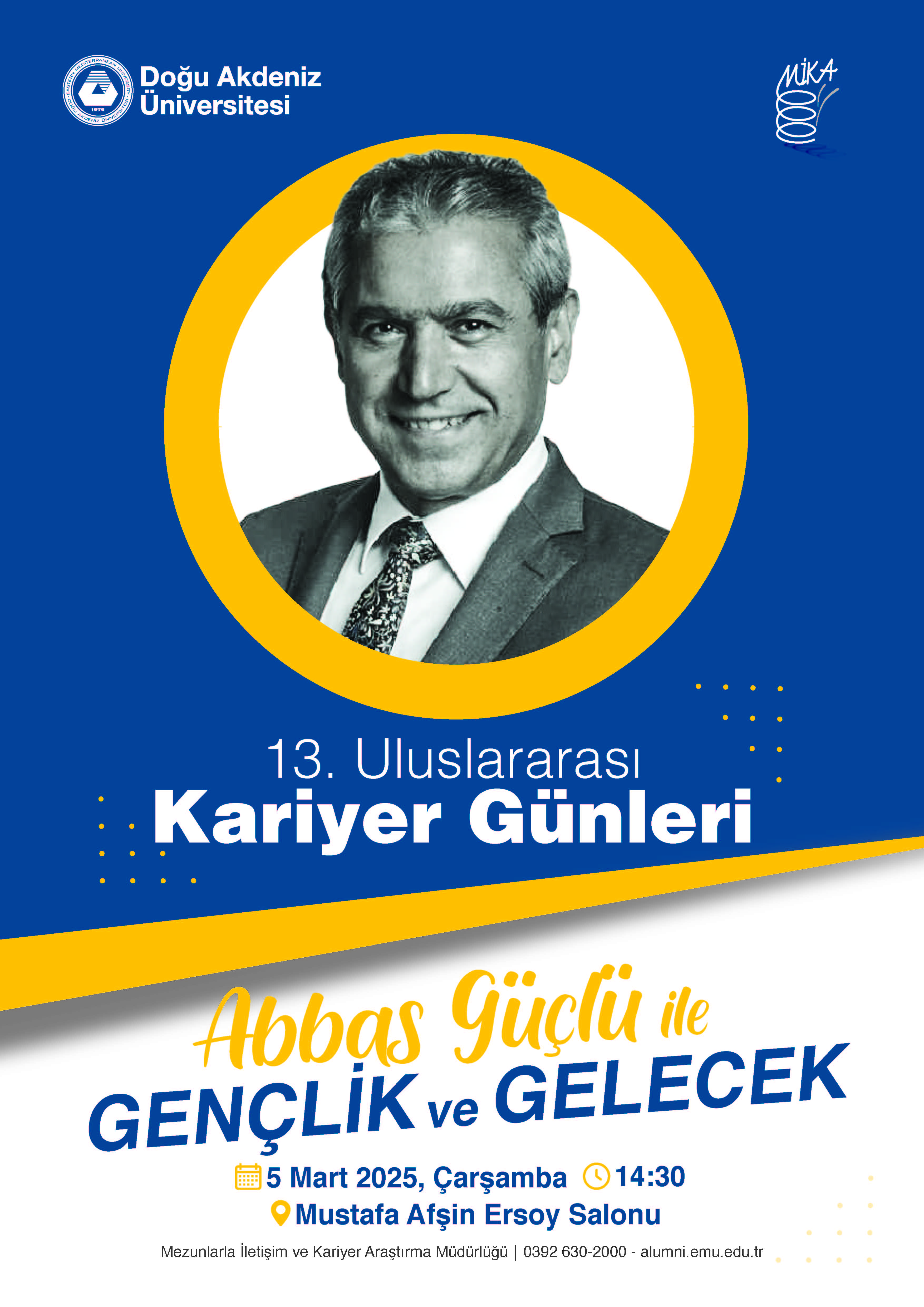 DAÜ’de Abbas Güçlü ile “Gençlik ve Gelecek” Söyleşisi