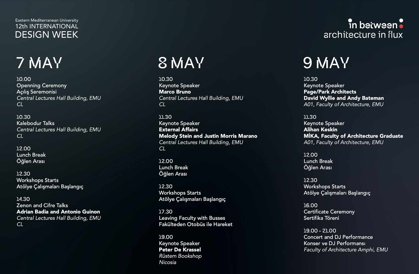 DAÜ 12. Uluslararası Tasarım Haftası “Arada/lık Hali: Değişim Odağında Tasarım” Temasıyla Başlıyor!