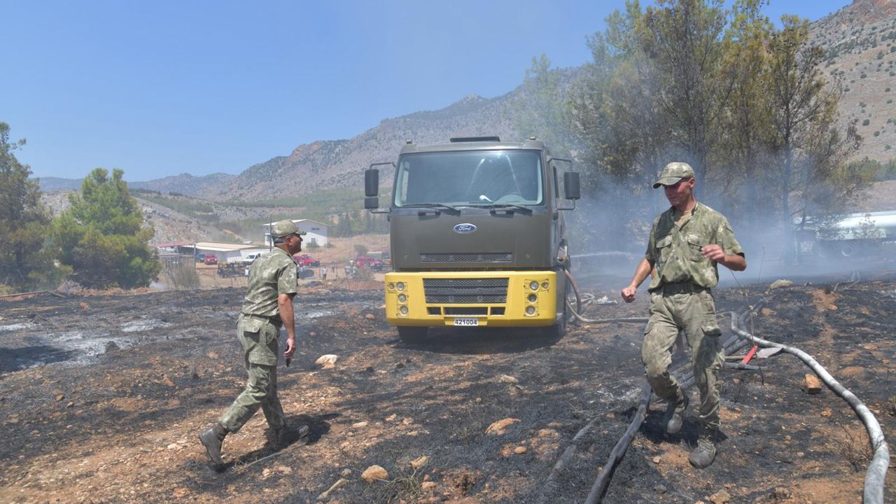 Dikmen'de yangına anında müdahale...