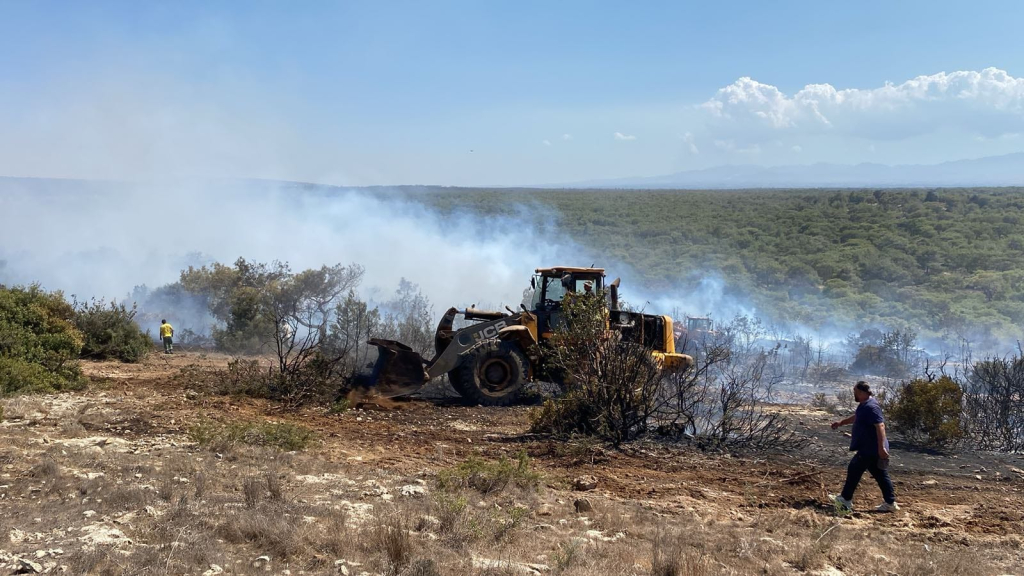 Akdeniz Köyü’nde Yangın: 20 Araç ve 66 Personelle Müdahale
