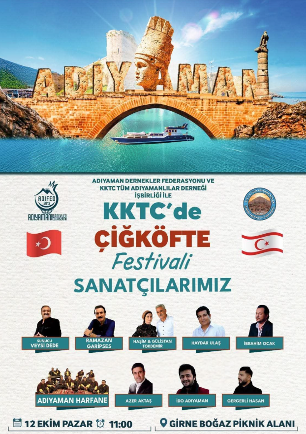 Girne Boğaz Piknik Alanı’nda “Çiğköfte Festivali” düzenleniyor