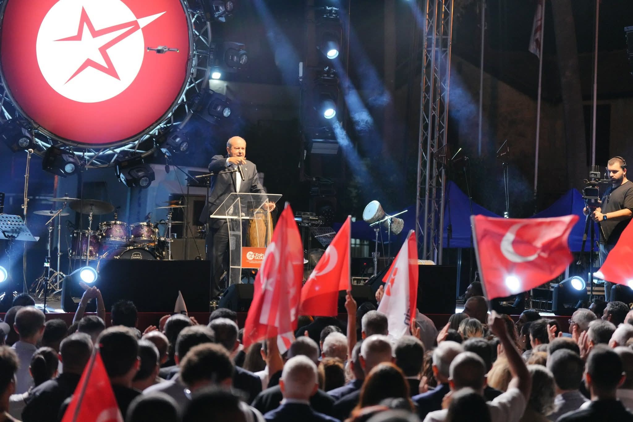 Tatar'ın ilk mitingi Güzelyurt'ta gerçekleşti