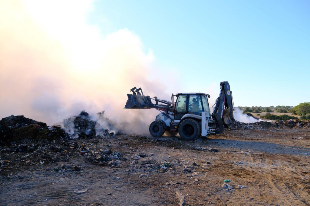 Mehmetçik çöplüğünde yangın çıktı