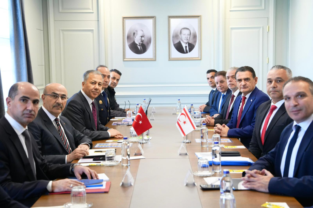 KKTC ve Türkiye İçişleri Bakanlıklarından güvenlik iş birliğini güçlendirecek görüşme