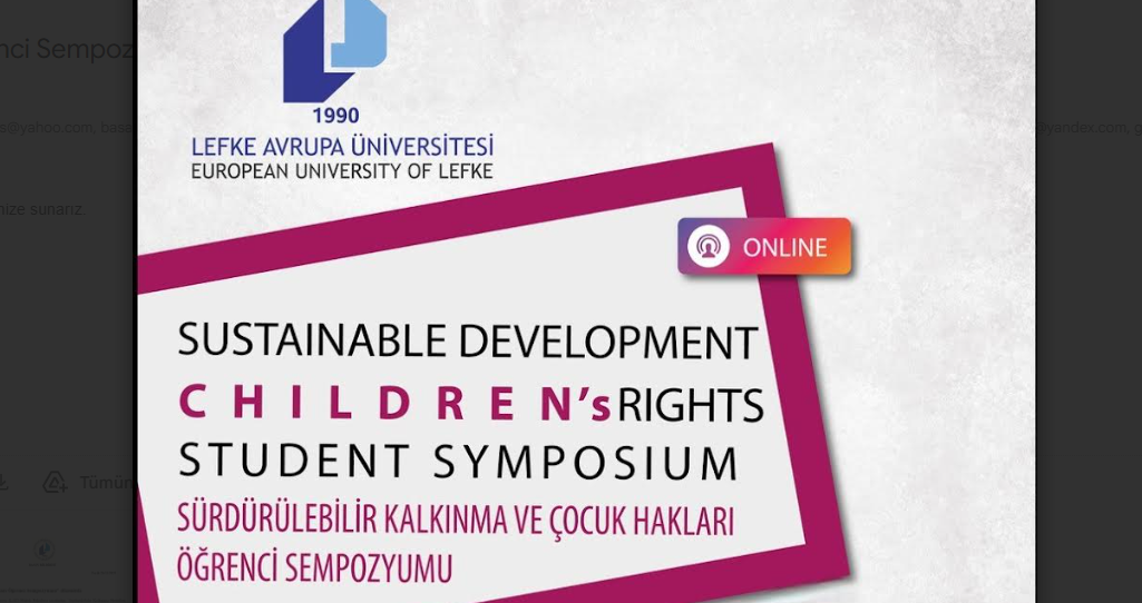 LAÜ “Çocuk Hakları Öğrenci Sempozyumu” düzenledi