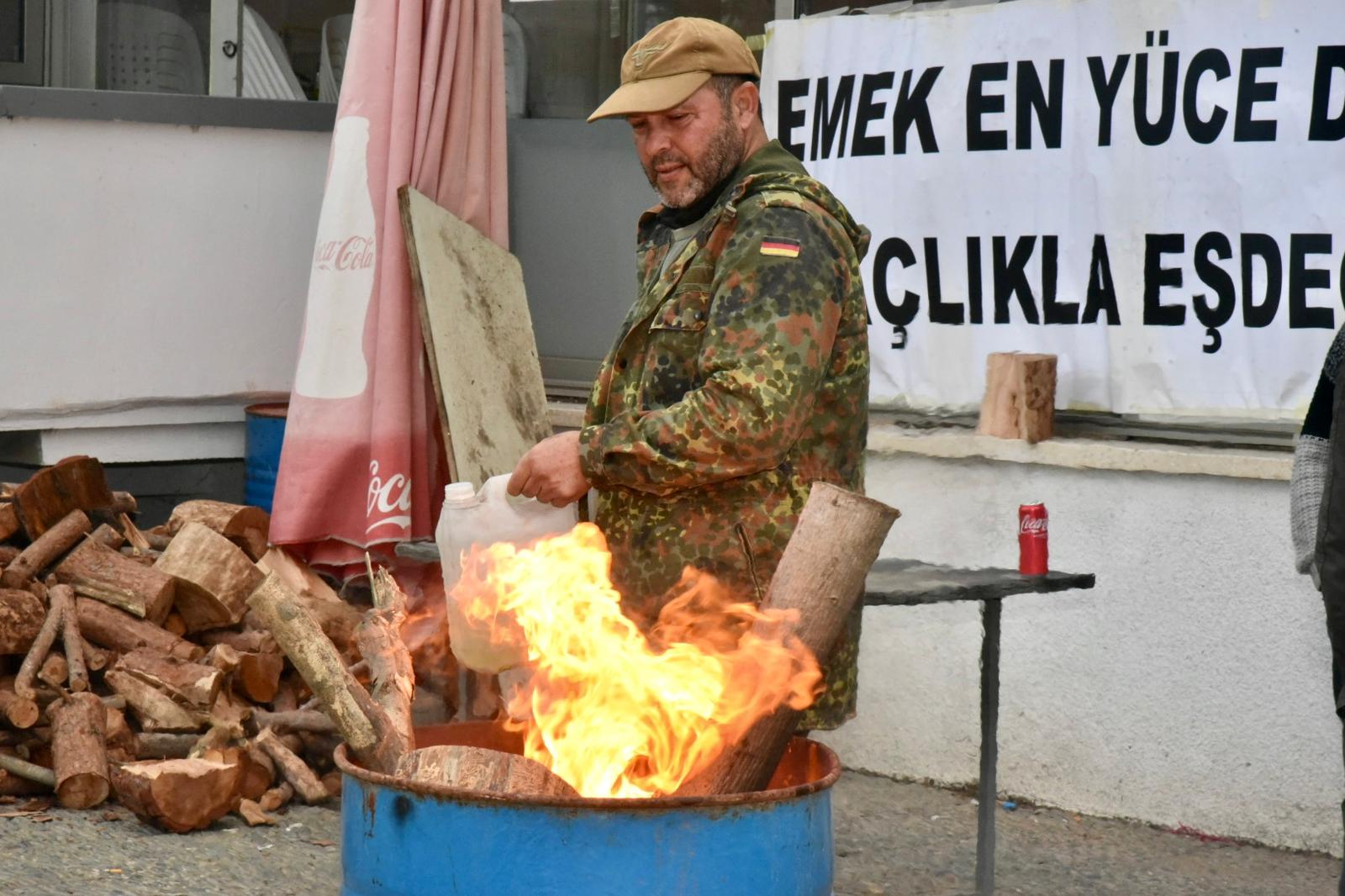 Güzelyurt'ta eylem ateşi yandı