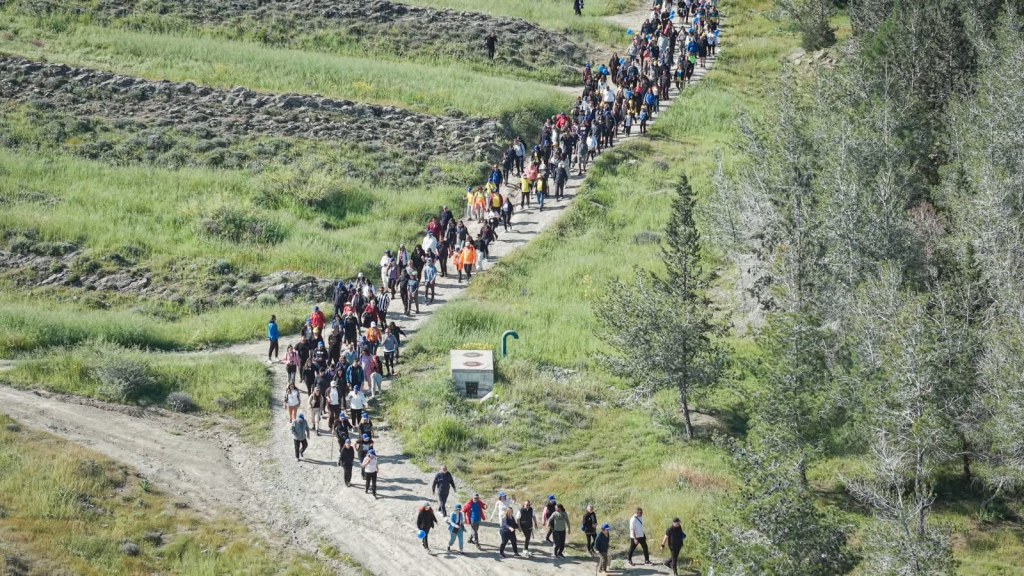 Gönyeli Barajı’nda dayanışma yürüyüşü: İyilik birlikte büyüdü