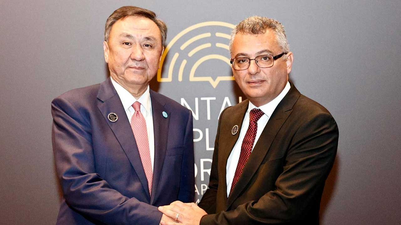 Erhürman, Türk Devletleri Teşkilatı Genel Sekreteri Ömüraliyev ile Görüştü