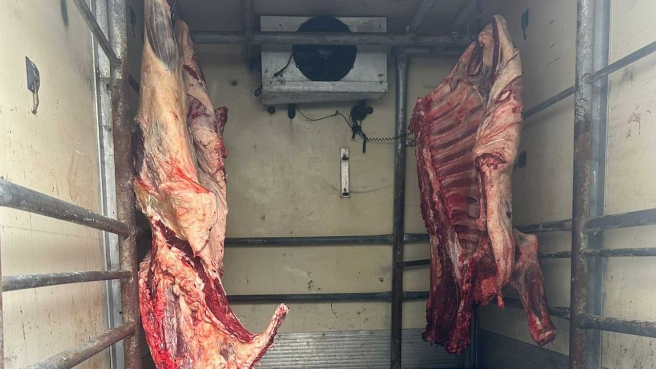 Hamitköy’de sağlıksız koşullarda, kaçak kesilen etler imha edildi
