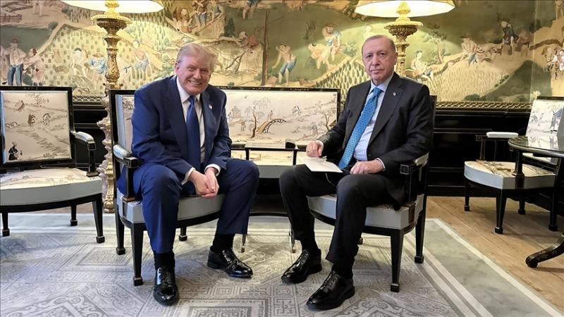 Erdoğan, Trump ile görüştü