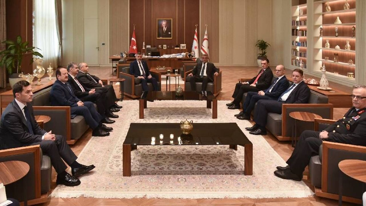 Erhürman, Türkiye İçişleri Bakanı Çiftçi’yi kabul etti
