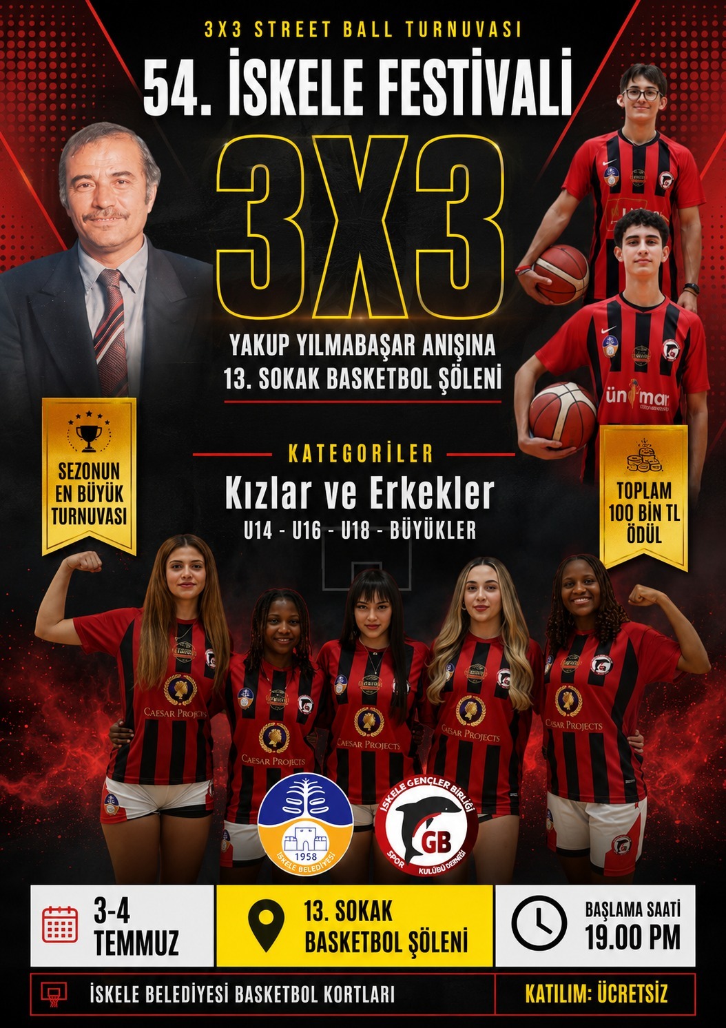 3x3 İskele'de Cuma akşamı başlıyor