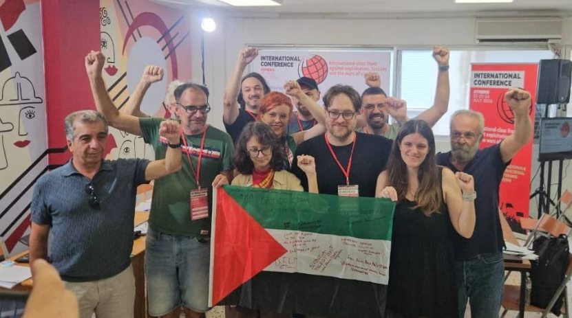 Bağımsızlık Yolu, Yunanistan'daki savaş karşıtı konferansta Filistin'e destek verdi