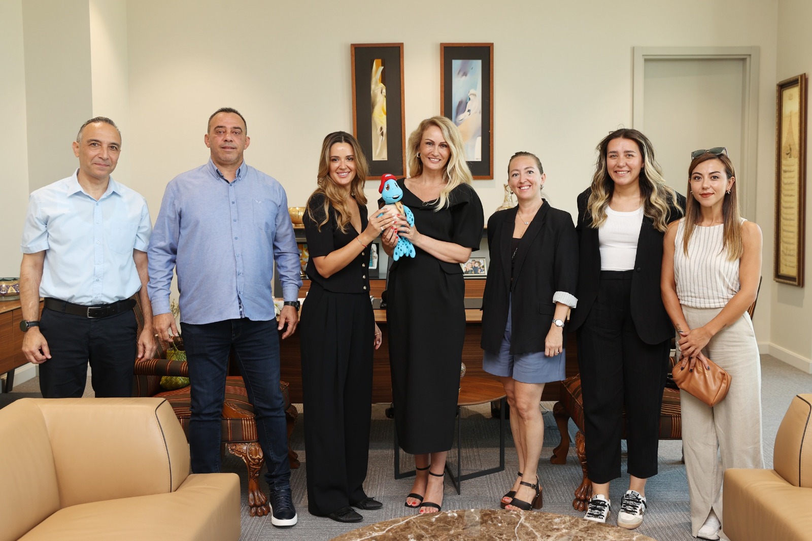 Meritta heyetinden Nilden Bektaş Erhürman’a ziyaret