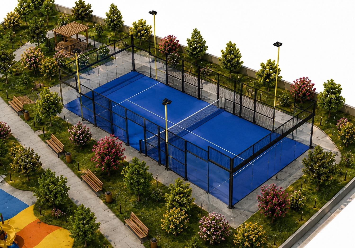 Tatlısu’ya ücretsiz tenis kortu ve modern yeşil alan kazandırılıyor