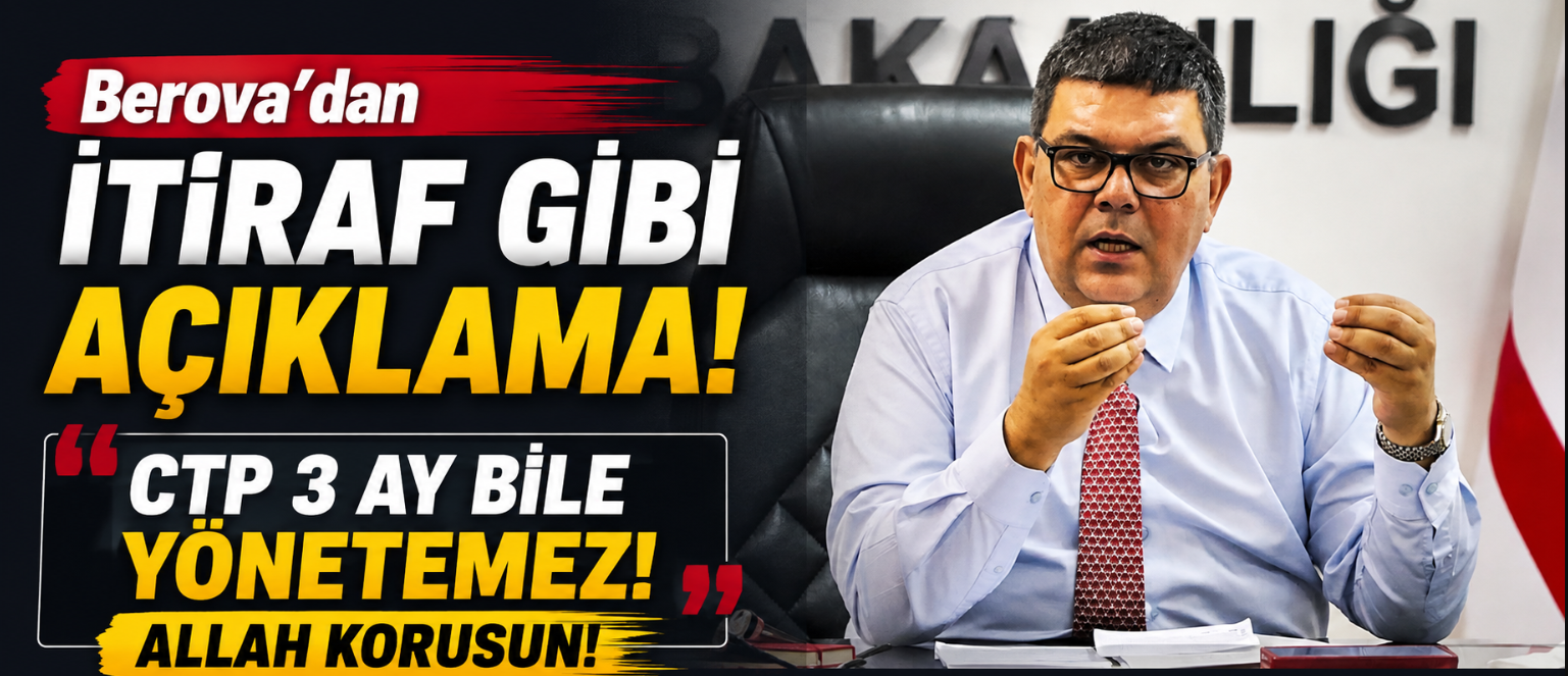 Berova'dan itiraf gibi açıklama! Allah korusun, olası bir iktidarlarında bu durum daha da kötüleşir.