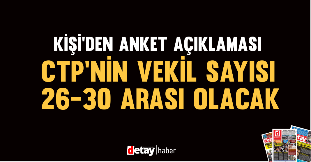 “Kişi’den Anket Mesajı: CTP İçin 26-30 Milletvekili Beklentisi”