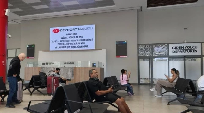 Taşucu Limanı’ndan KKTC’ye feribot seferleri iptal edildi