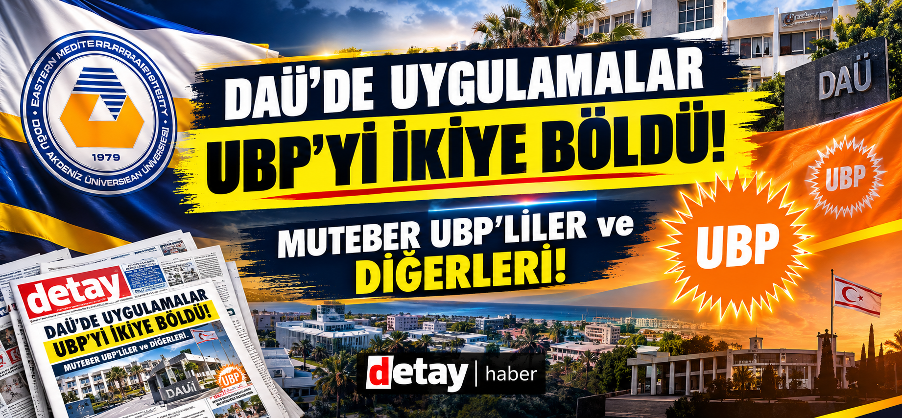 DAÜ krizi UBP’yi böldü: “Muteber UBP’liler ve diğerleri”...