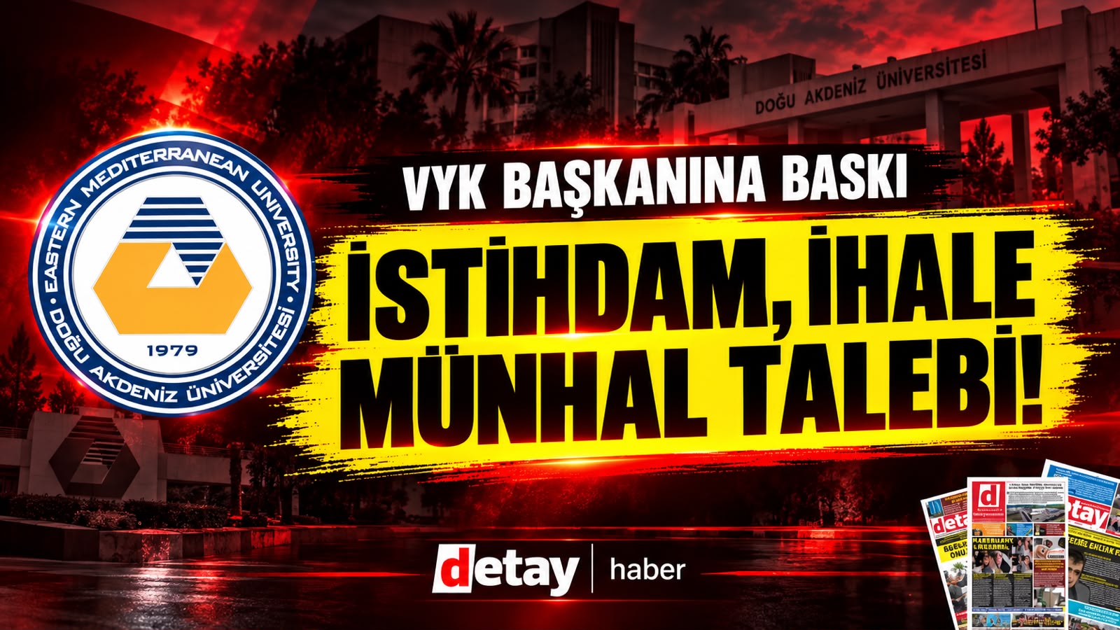 DAÜ VYK Başkanı Şemi Bora açıkladı... DAÜ'de istihdam, ihale, münhal talebi...