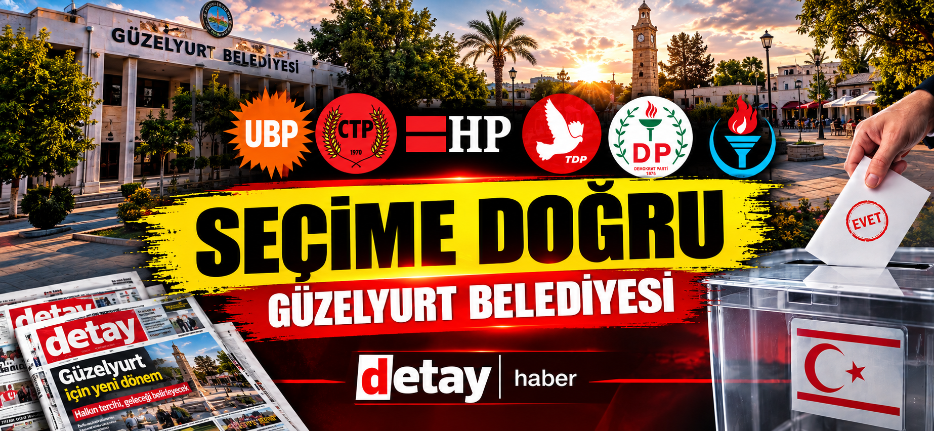 Güzelyurt'da Kansoy önde...
