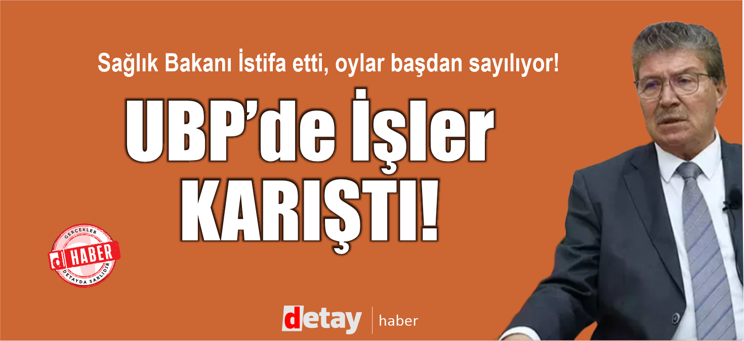 Dinçyürek Sağlık Bakanlığı'ndan istifa etti, UBP'den adaylıktan çekildi!