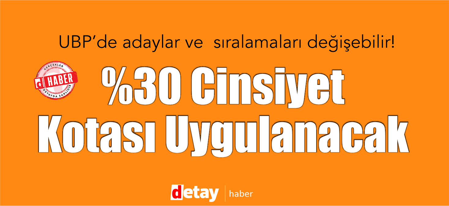 UBP'nin kontenjanlarla birlikte açıklanan 50 adayında sadece 9 Kadın aday var!