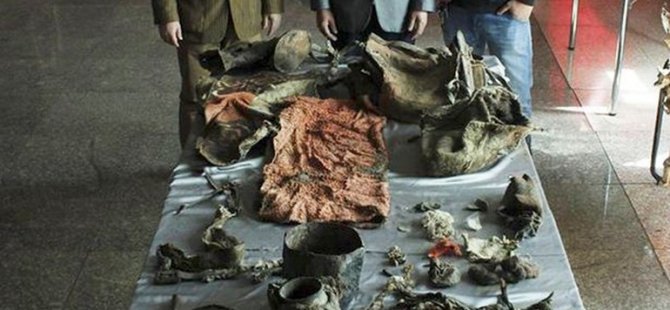 1500 yıllık Türk işi üç çizgili spor ayakkabı bulundu!