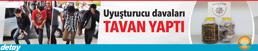 Uyuşturucu davaları tavan yaptı