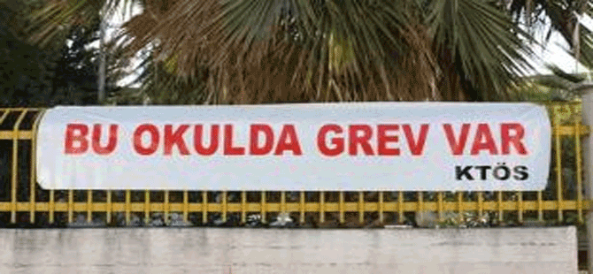 Haspolat İlkokulu'ndaki grev devam ediyor!