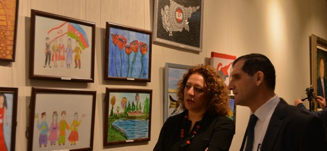 “Azerbaycan çocuklarının gözüyle KKTC” sergisi