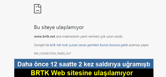 BRT'nin web sitesine ulaşılamıyor
