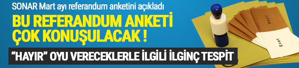 İşte Referandum'da son anket! Evet mi önde Hayır mı?