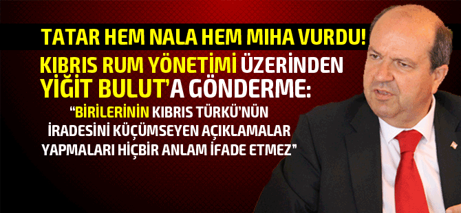 Tatar'dan göndermeli açıklamalar!